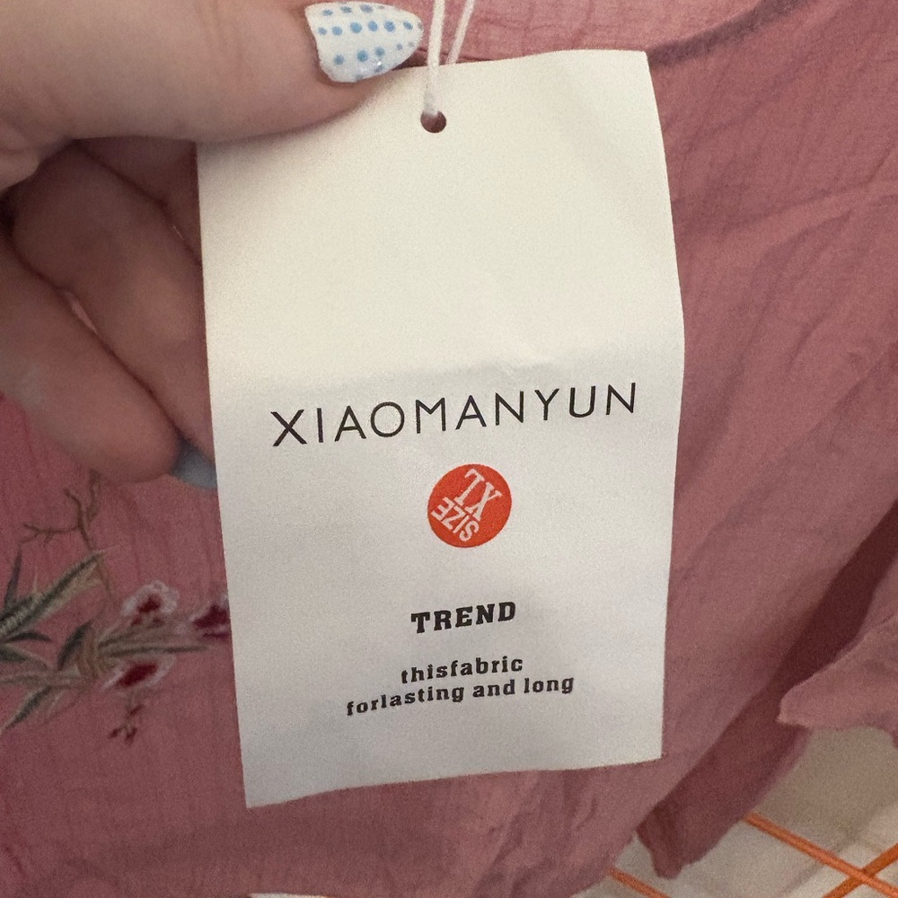 Chinese Inspired Polyester Top Size XL - Picture 3 of 5